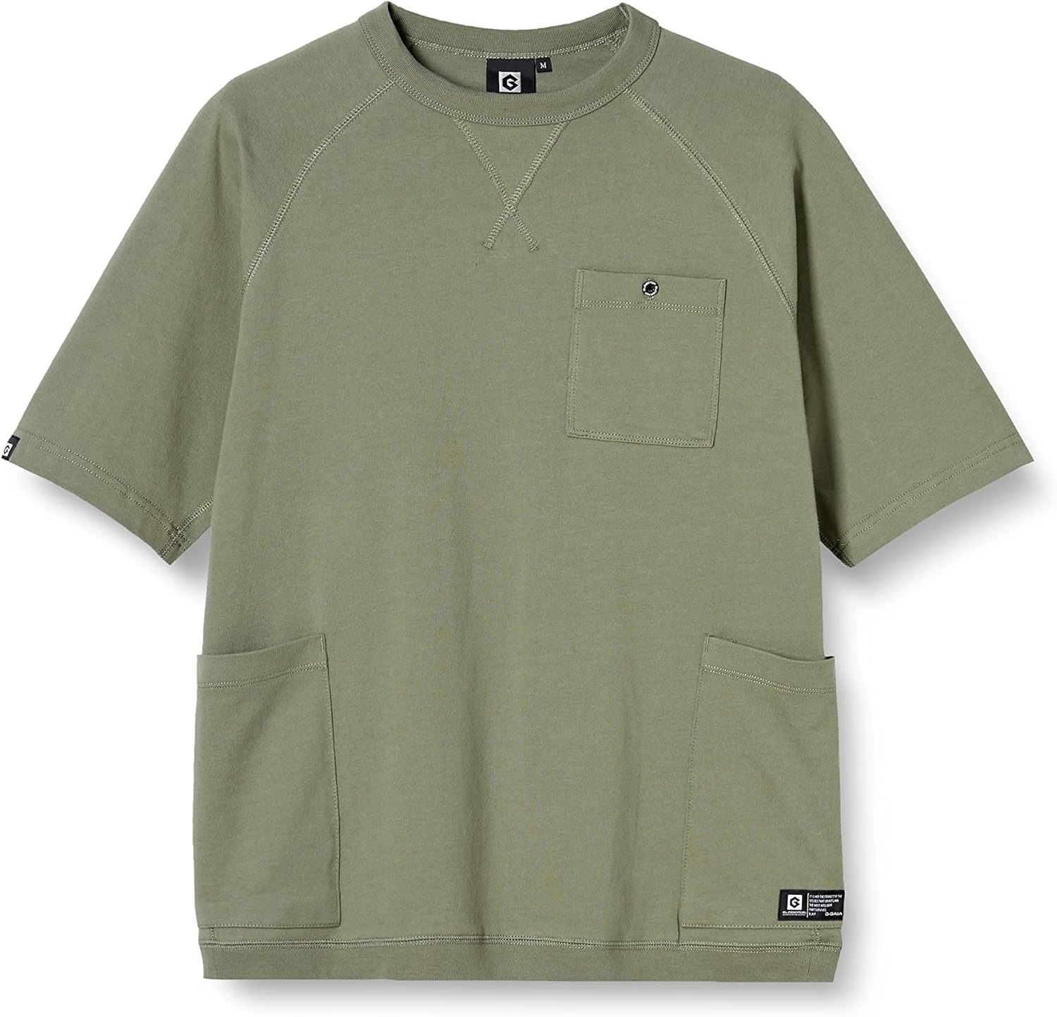 

Футболка с короткими рукавами и пятью карманами снаружи Co-Cos Nobuoka