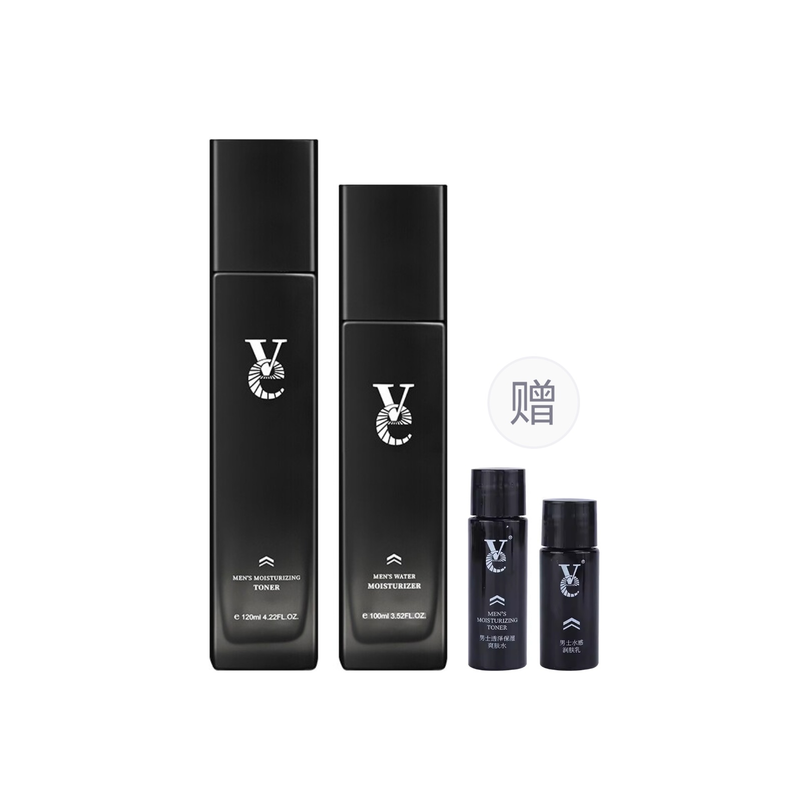 

Набор из 3 очищающих лосьонов увлажняющий контроль жирности увлажняющий VE, toner 120ml + body lotion 100ml