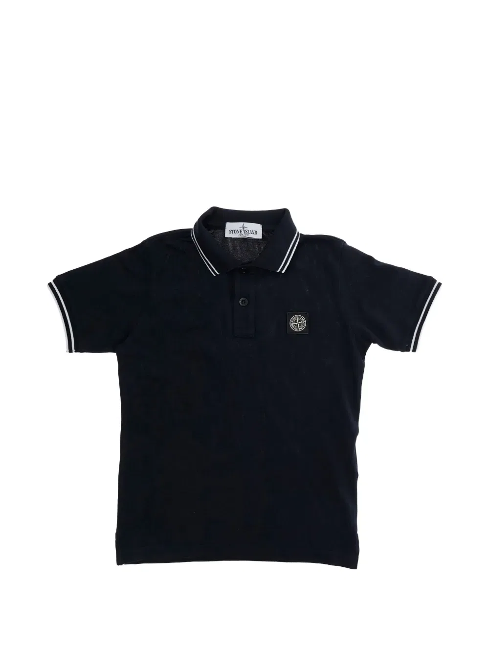 Поло с нашивкой с логотипом Stone Island Junior, синий