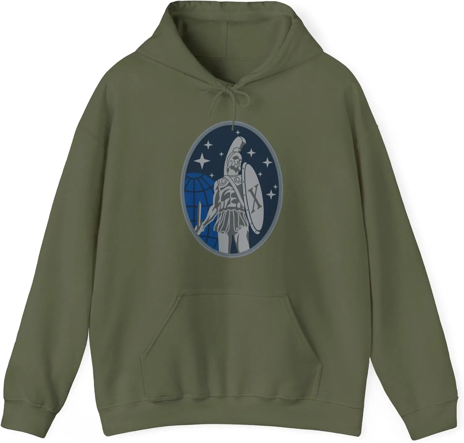 Толстовка 10 Space Warning Squadron (U.S. Space Force) GENERIC, темно-зеленый