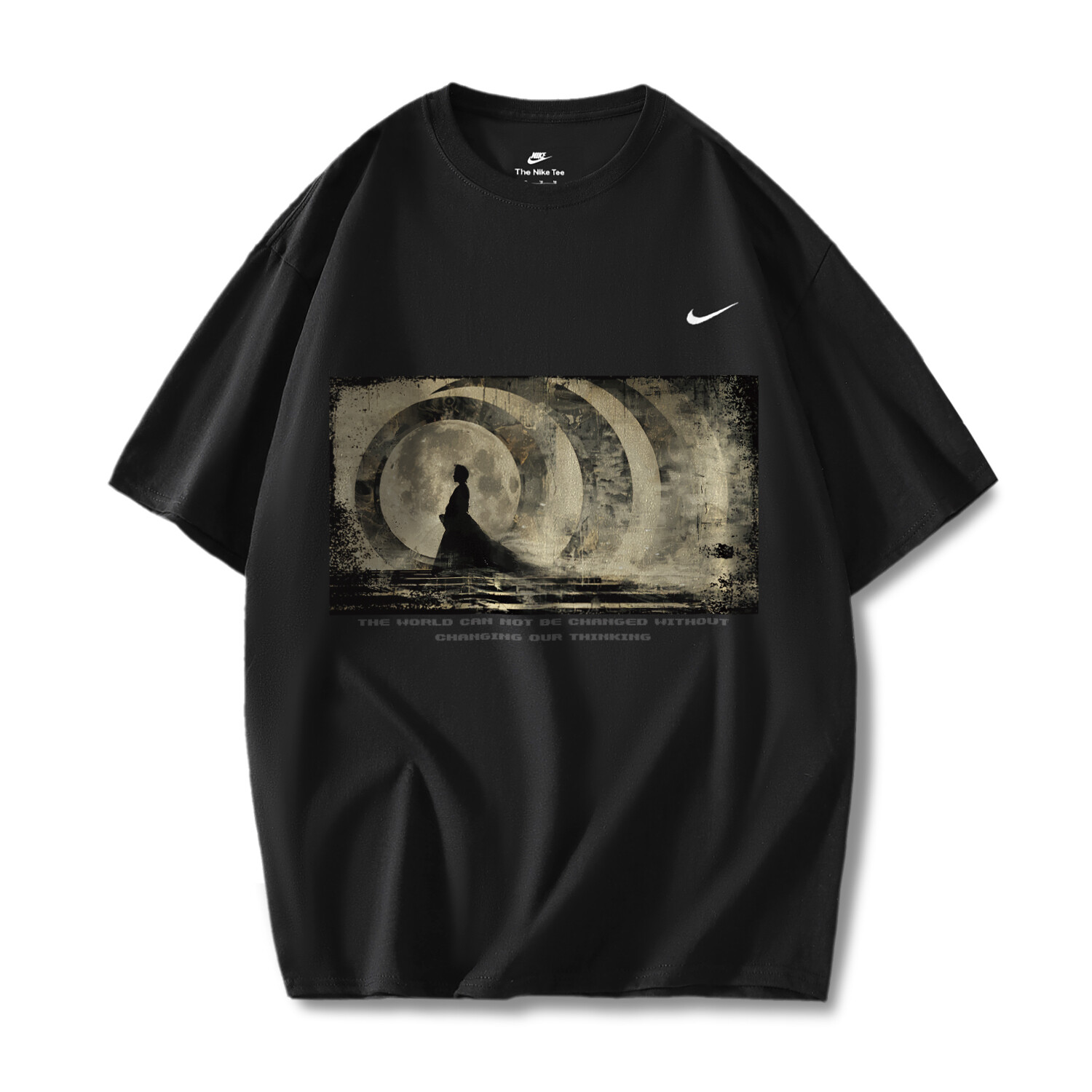 

Футболка Nike унисекс, цвет Black Nike Short Sleeve Swirl