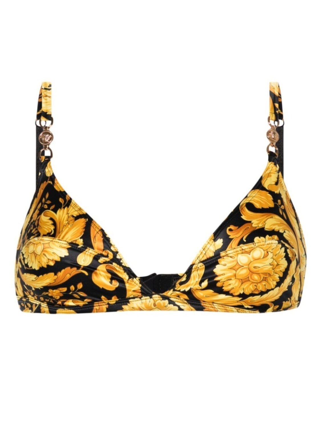 

Versace бюстгальтер с принтом Barocco, желтый