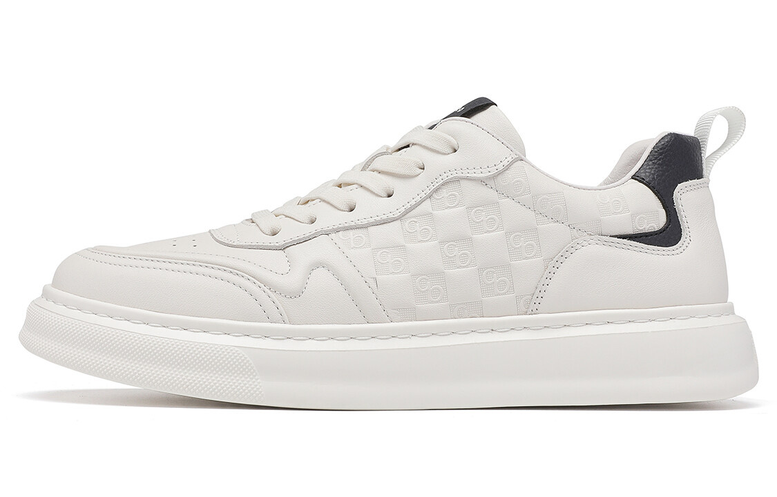 

Кроссовки C°BANNER Skateboarding Shoes Men Low-top White Deep Blue, белый/синий