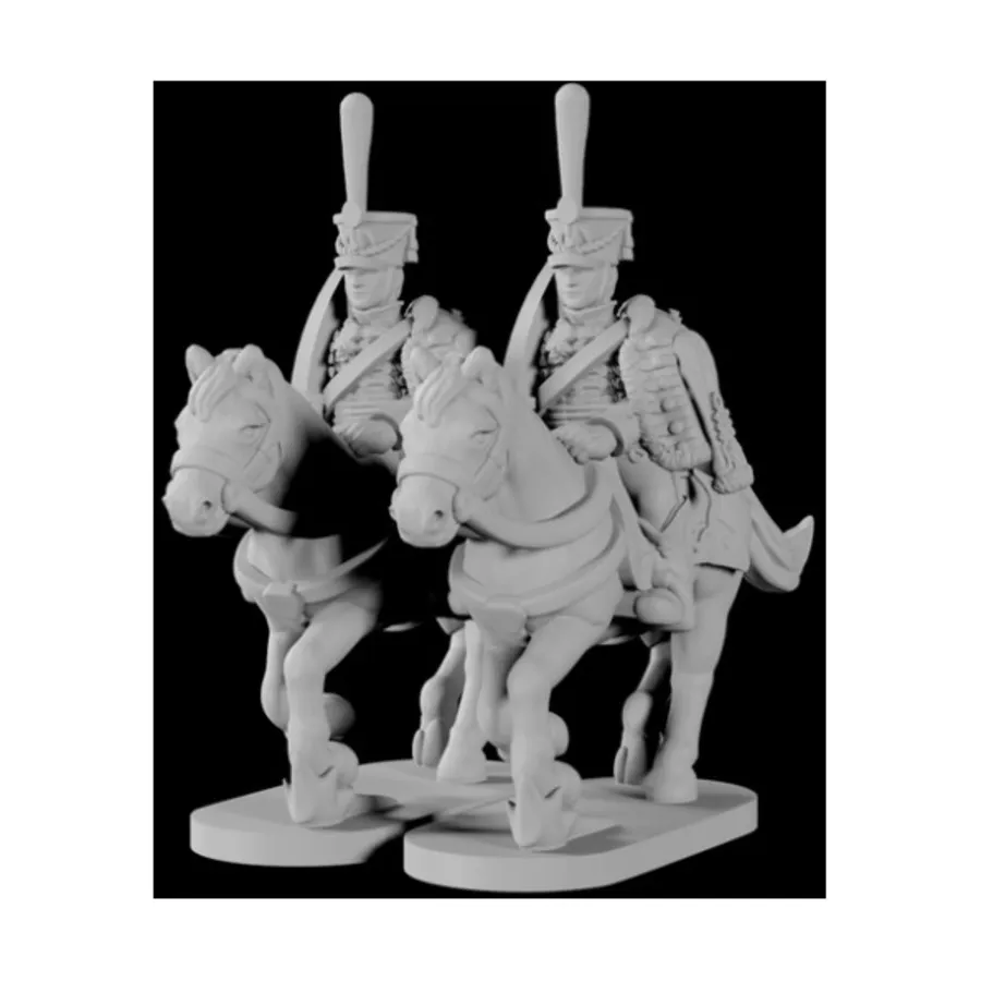 

Русские гусары (гусары) в Позднем Шако, ESR Napoleonics Miniatures - Russia (10mm)