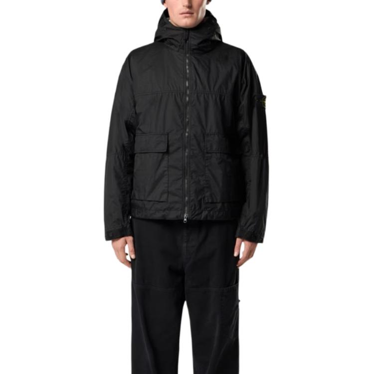 Куртки и пальто весна-лето 2026, унисекс Stone Island, черный — фото 4