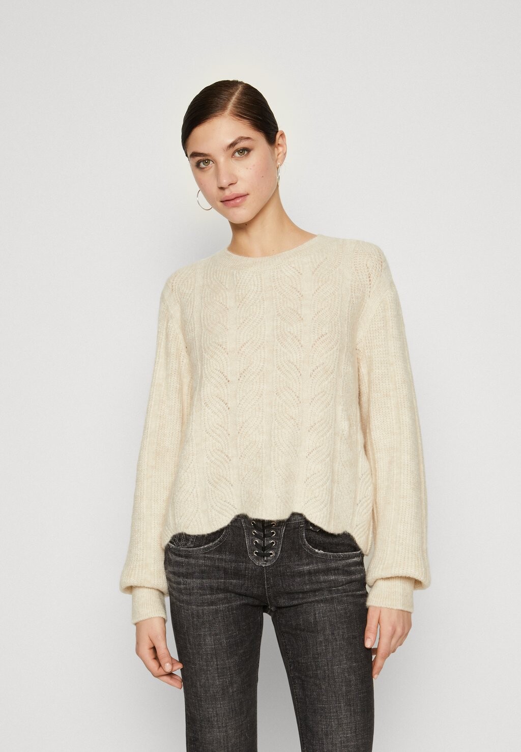 

Свитер Jdyfreja O Neck Sallop Edge JDY, цвет birch melange