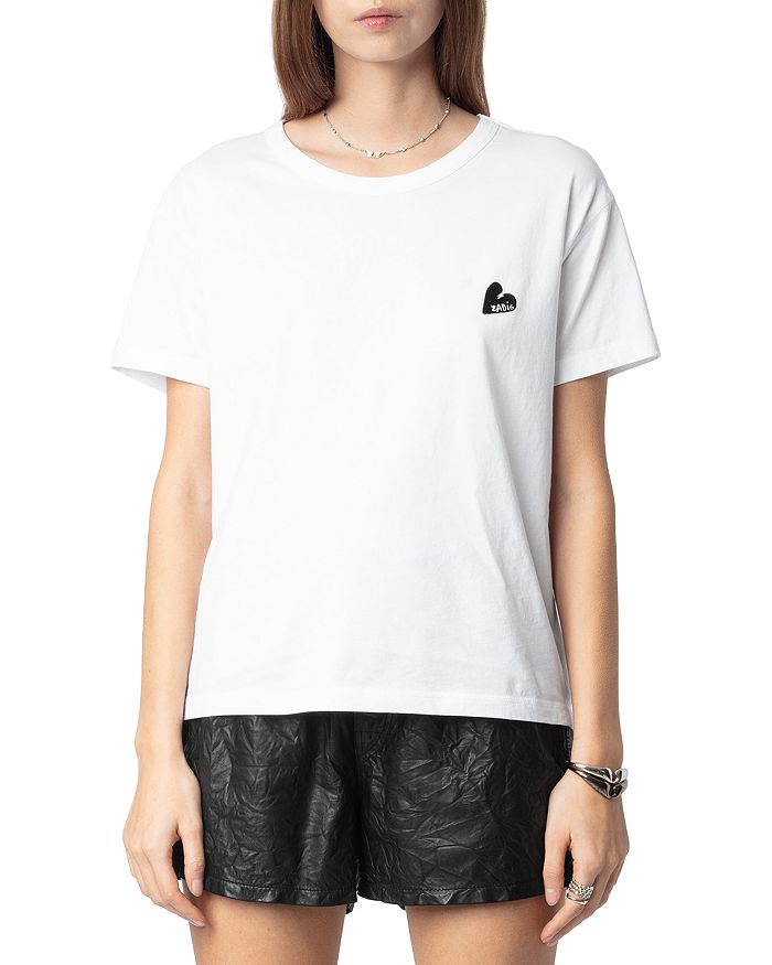 

Футболка Marta Cotton Heart Zadig & Voltaire, белый