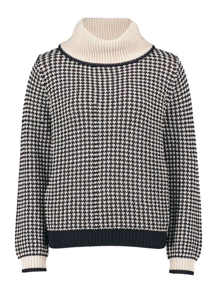 

Пуловер BETTY & CO Strickpullover mit Kragen, цвет Black-Nature