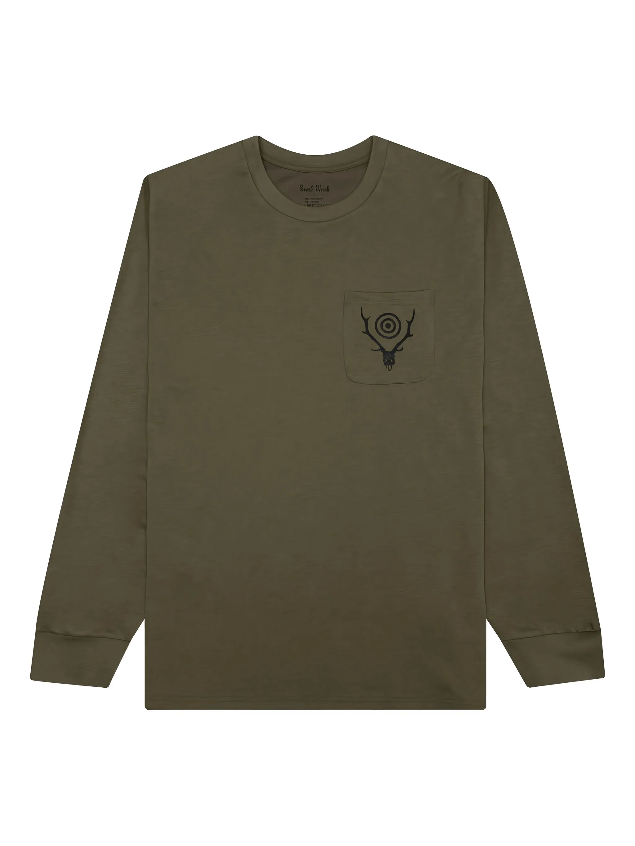 

Лонгслив с карманом South2 West8, зеленый