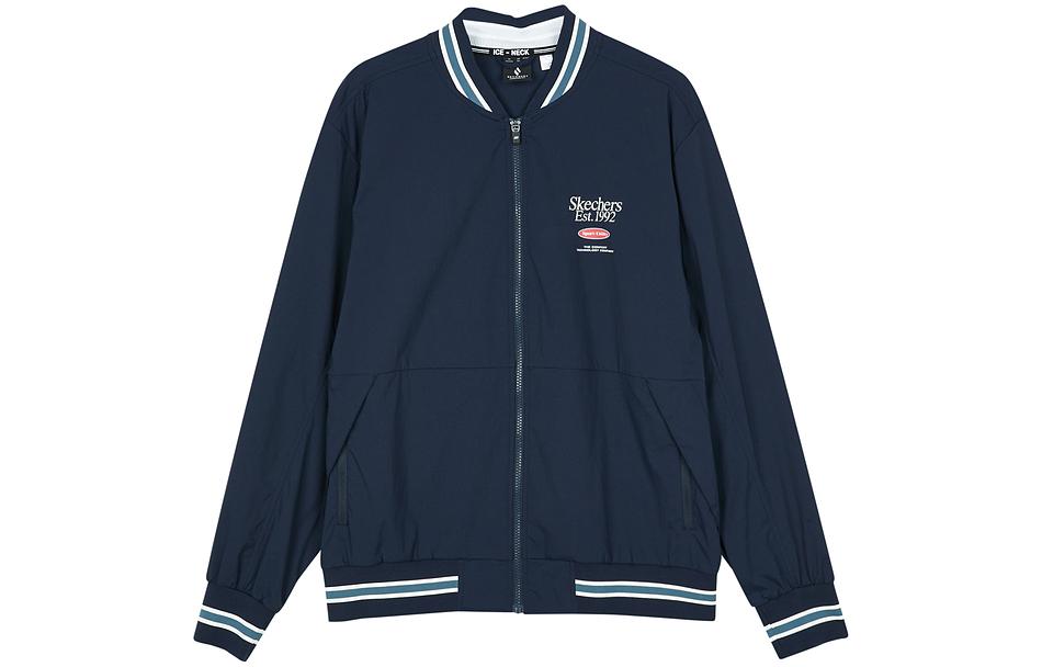 

Бейсбольная куртка мужская тёмно-синяя Skechers, Navy Blue/002Z