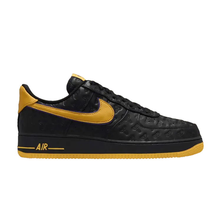 

Кроссовки Nike Kobe Bryant x Air Force 1 Low 'Lakers Away - Non-Numbered', черный