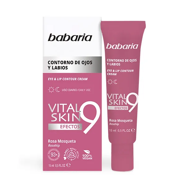 

Против морщин вокруг глаз и губ Vital Skin 9 Contorno De Ojos Y Ojos Babaria, 15 ml