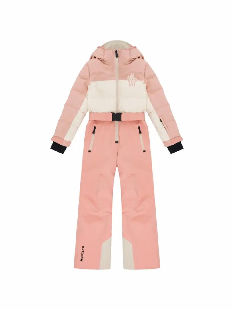 

Горнолыжный комбинезон с логотипом Moncler, розовый