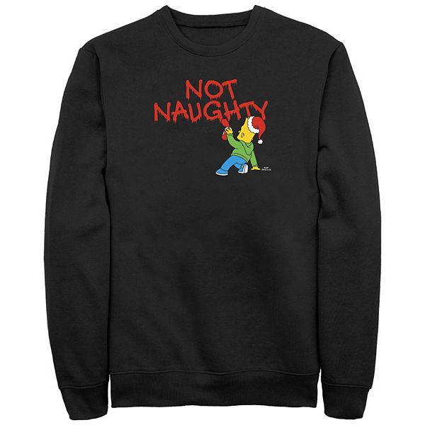 

Флисовая толстовка Big & Tall The Simpsons Bart Not Naughty Graffiti Licensed Character