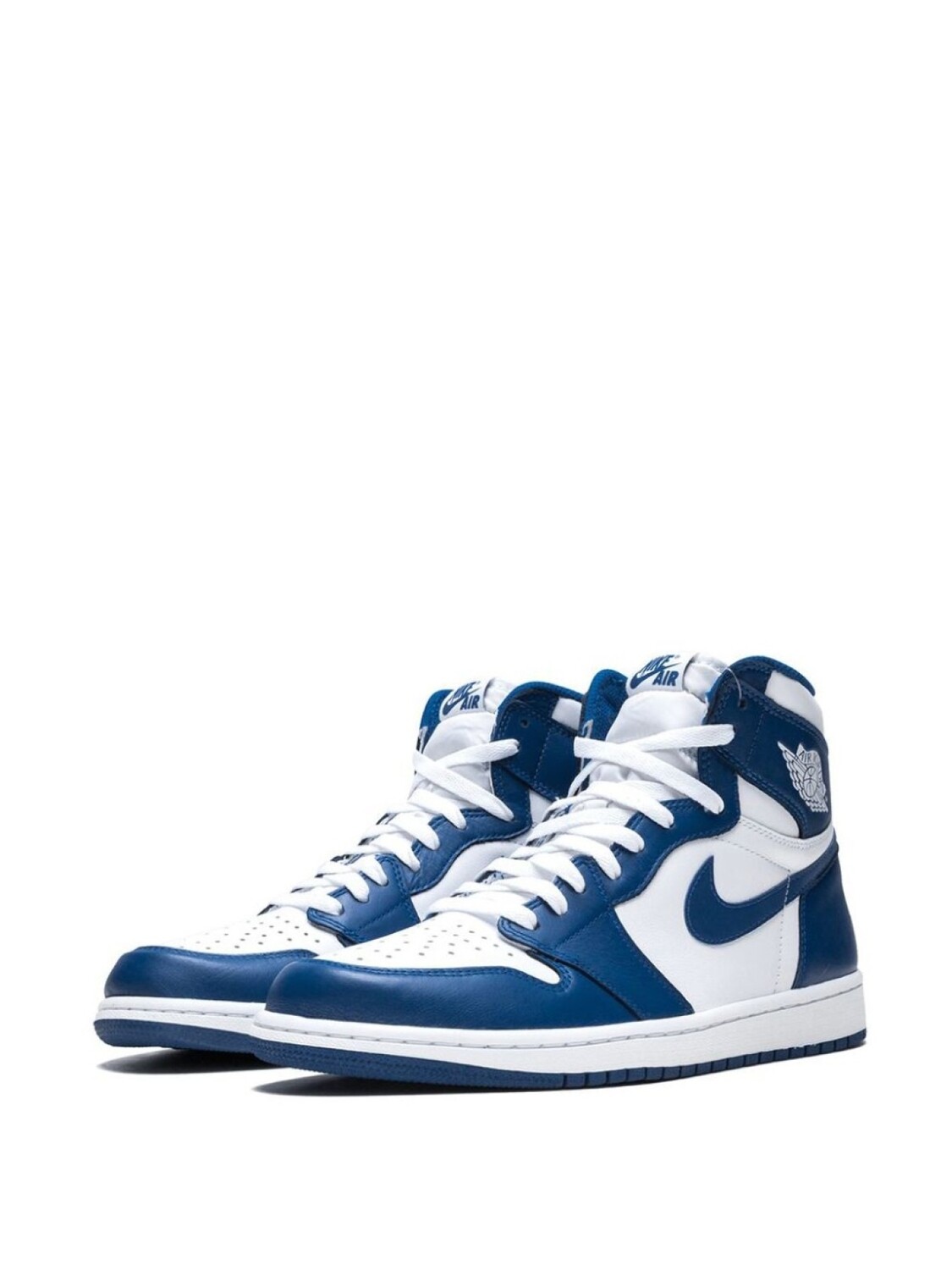 Кроссовки Jordan Air Jordan 1 Retro High OG, белый/синий — фото 2