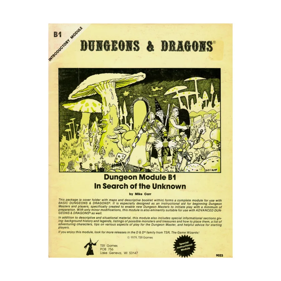 

Модуль In Search of the Unknown (1st Printing, Pastel Cover), Basic Dungeons & Dragons (Original Edition) - Modules & Adventures - B Series