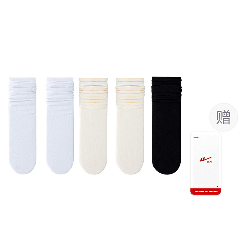 

Носки Warrior до середины голени женские, 5 пар, 5 Pack (2 White, 2 Milk White, 1 Black)