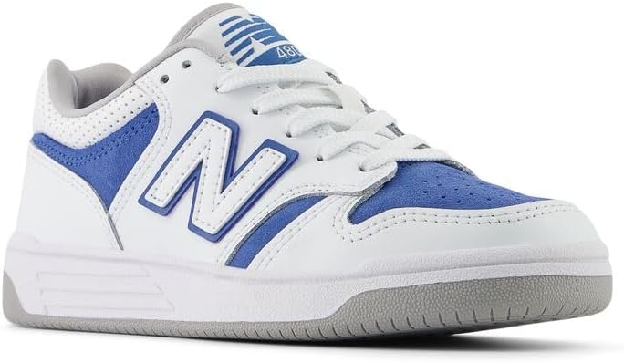 Детские кроссовки New Balance 480 V1 на шнуровке (унисекс), белый — фото 4