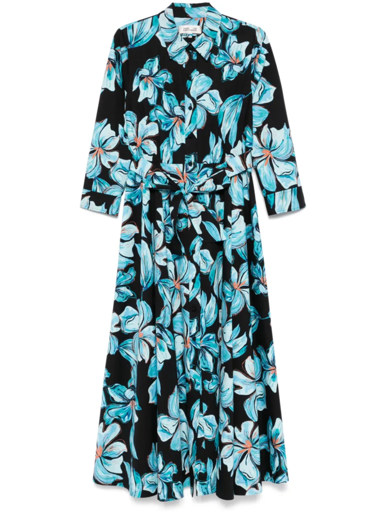 

DVF Diane von Furstenberg платье миди Blaine, черный