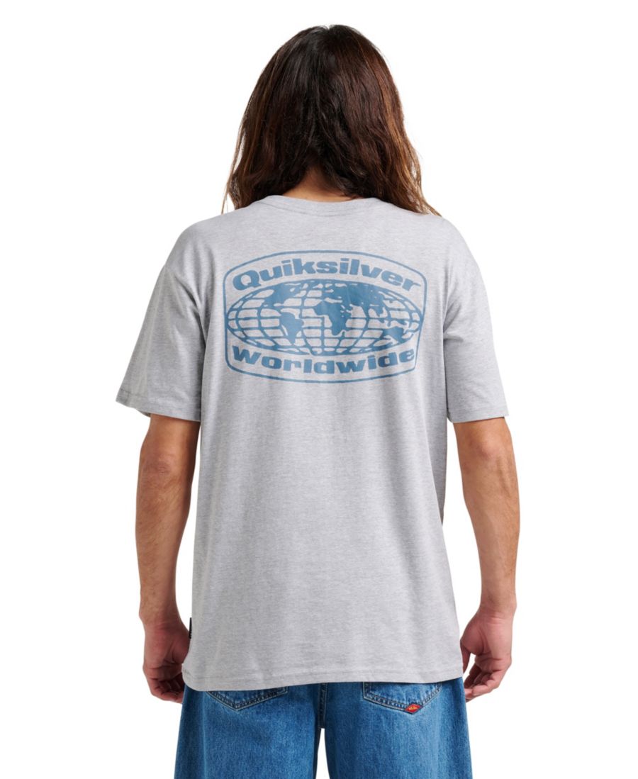 

Мужская футболка Global Local Quiksilver, Athletic gray, Серебристый, Мужская футболка Global Local Quiksilver, Athletic gray
