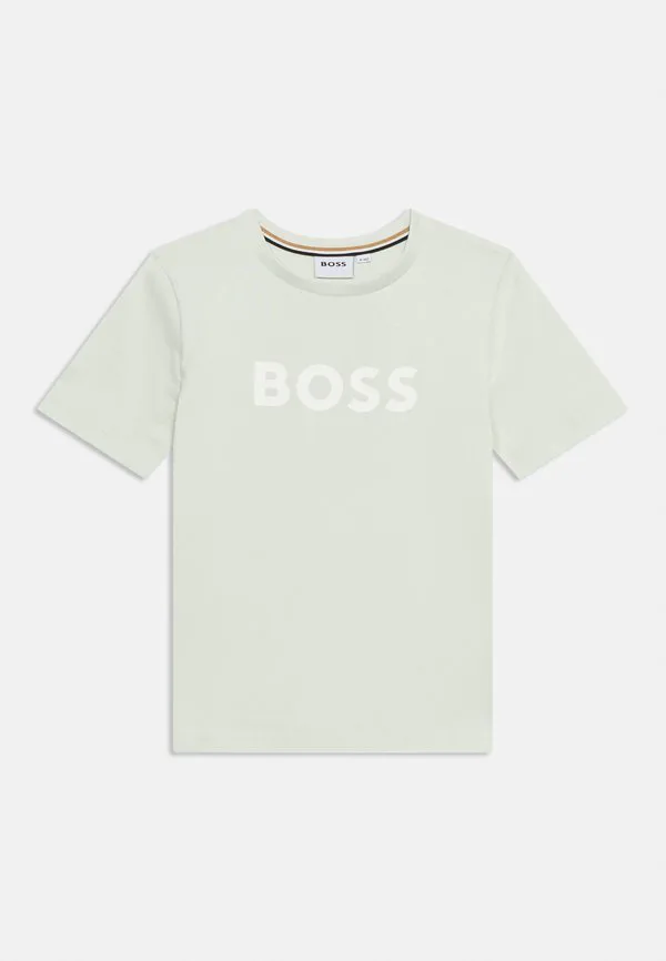 Детская/Подростковая футболка с короткими рукавами, унисекс, с принтом. Boss Kidswear, Sprout Green — фото 3