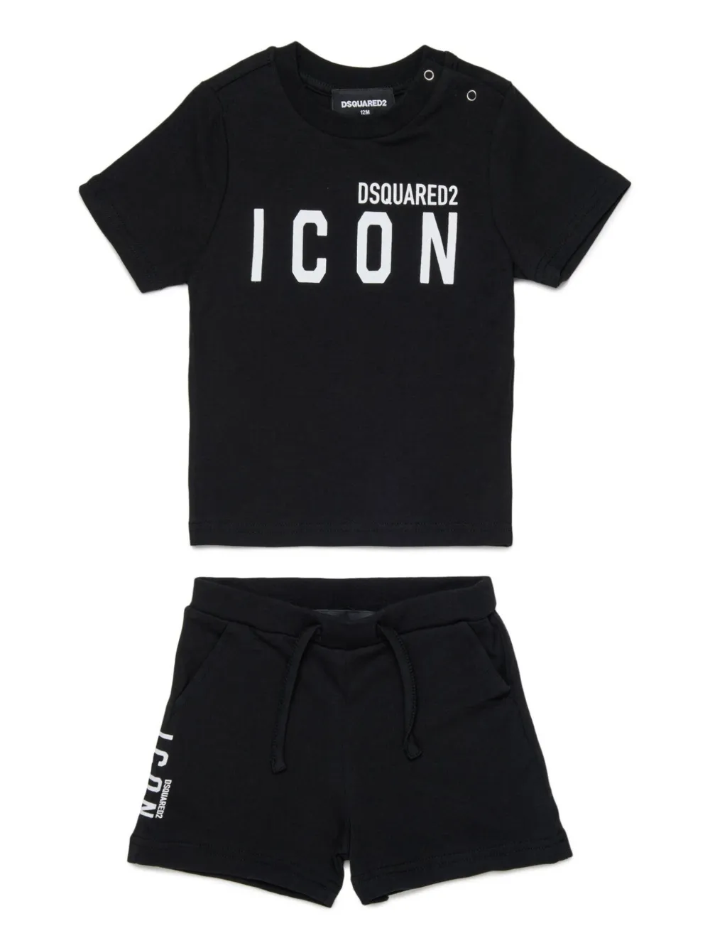 

Комплект из топа и шортов Icon DSQUARED2 KIDS, черный