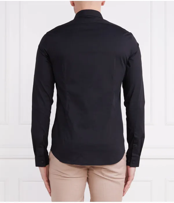 Рубашка из поплина Slim fit Calvin Klein, черный — фото 4