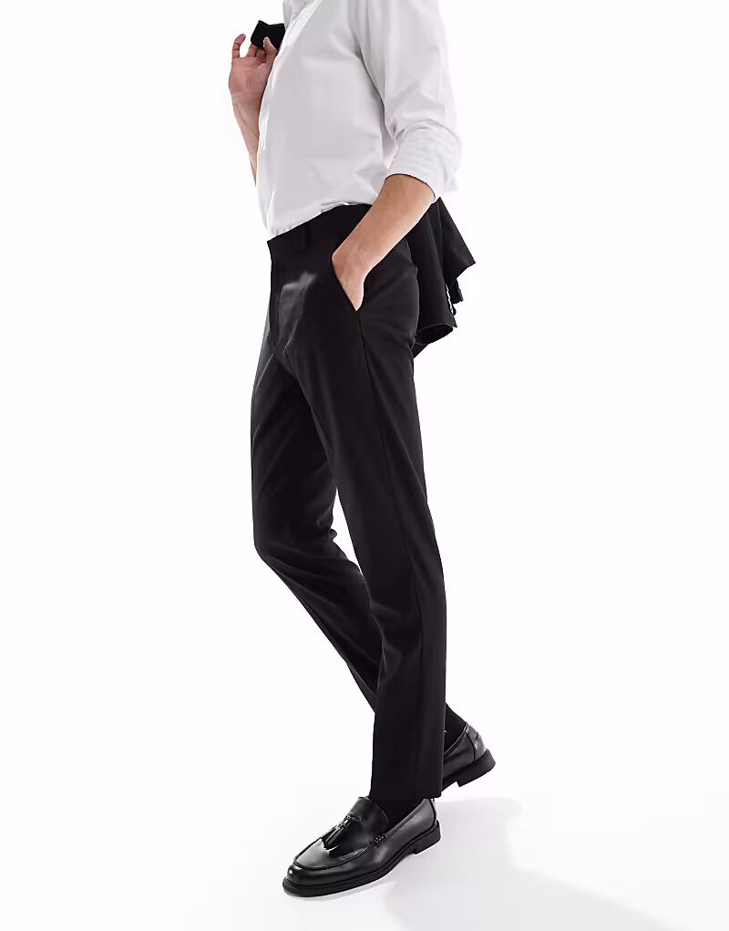 

Узкие брюки ASOS DESIGN черного цвета