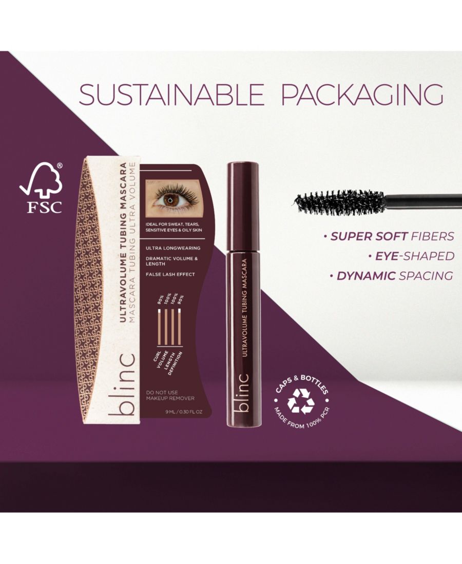 Blinc Тушь для ресниц UltraVolume Tubing Mascara - темно-коричневая — фото 4