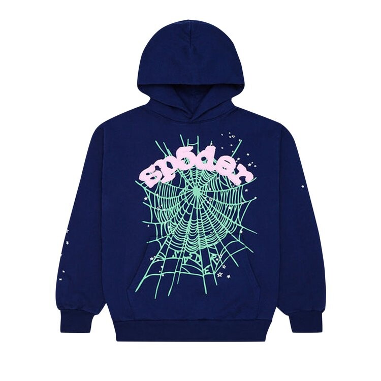 

Худи Sp5der OG Web Hoodie, синий