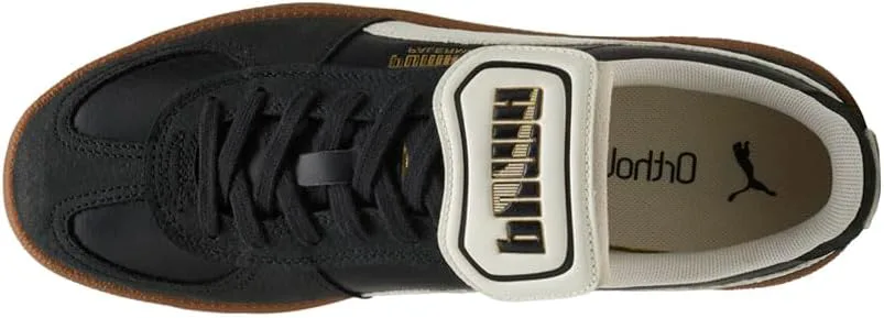 Мужские кроссовки PUMA Palermo Premium на шнуровке повседневные - черные, черный — фото 4