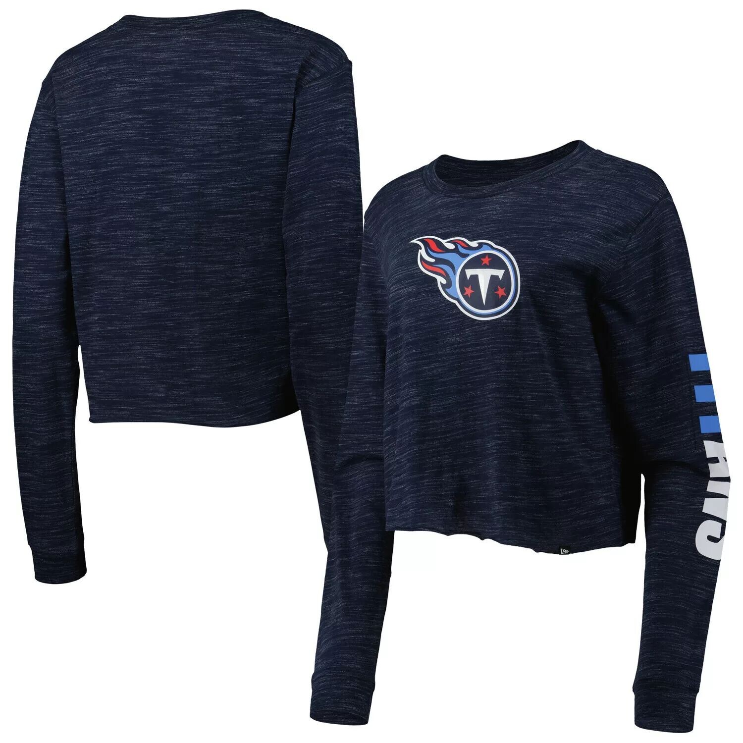 

Женская укороченная футболка с длинными рукавами New Era Tennessee Titans темно-синего цвета New Era, Синий, Женская укороченная футболка с длинными рукавами New Era Tennessee Titans темно-синего цвета New Era