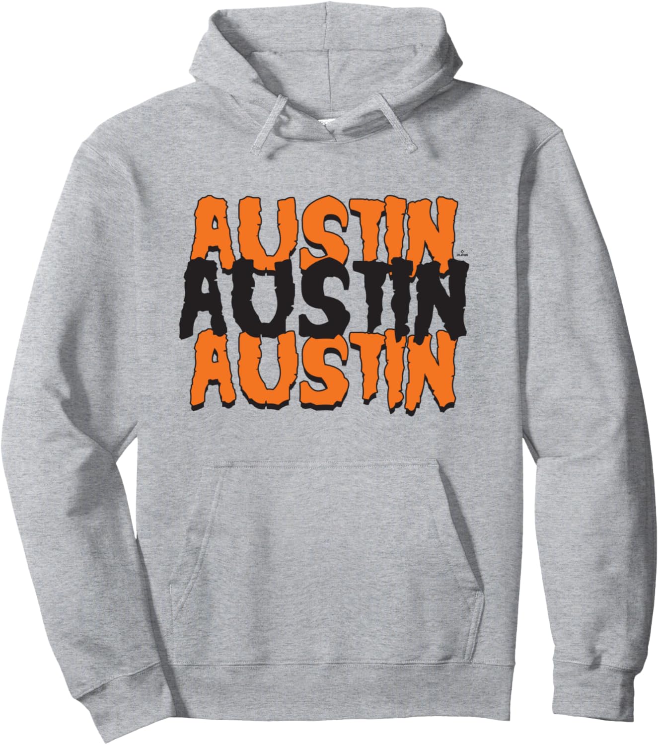 

Худи с именем Остина Райли из бейсбольной команды «Атланта» на Хэллоуин (MLBPA) Ryno Sports, серый