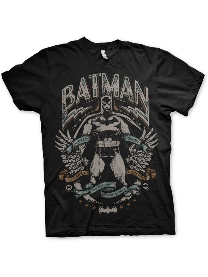 

Футболка Dark Knight Crusader Big Tall T-Shirt черного цвета Batman, Черный, Футболка Dark Knight Crusader Big Tall T-Shirt черного цвета Batman