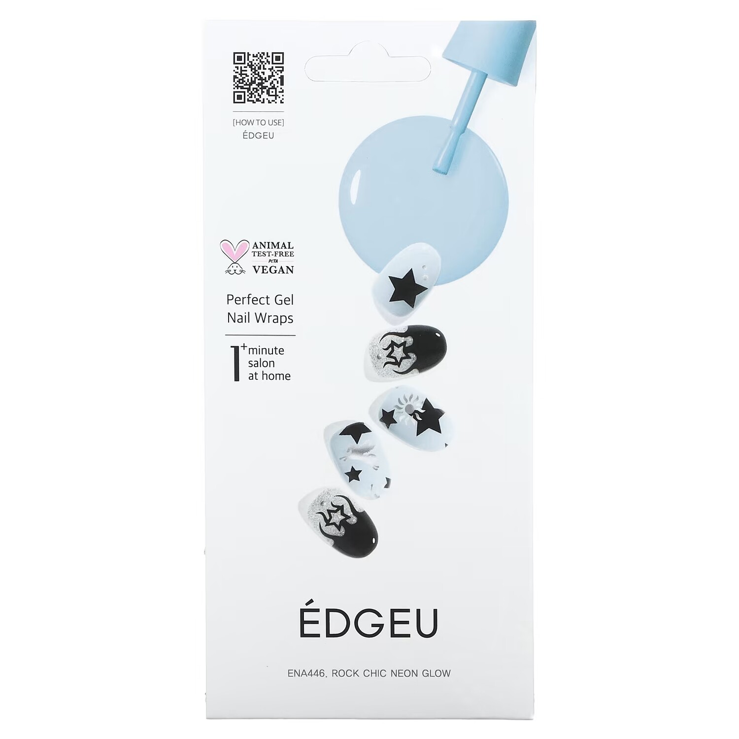 

Гелевые обертывания для ногтей Edgeu Perfect ENA446 Rock Chic Neon Glow