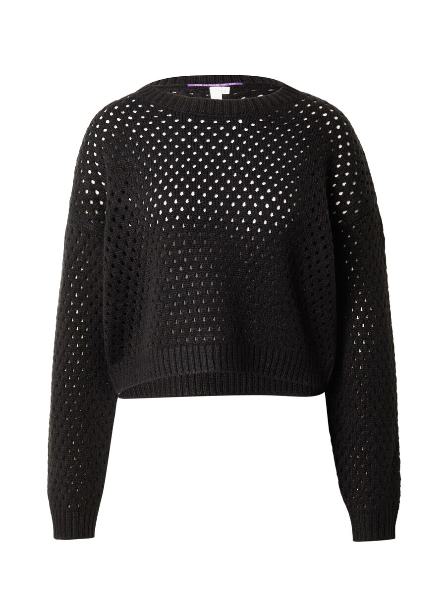 

Тонкий вязаный свитер QS Sweater, черный