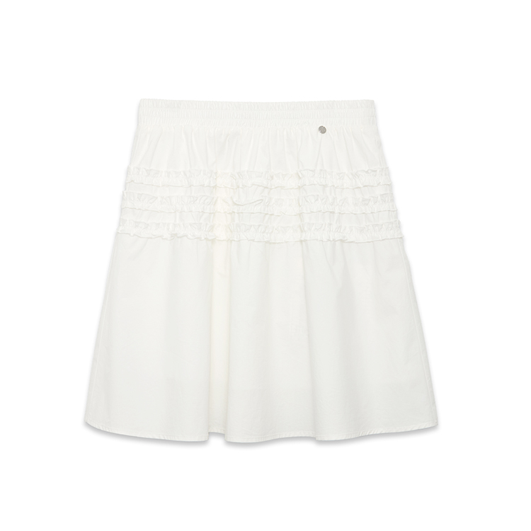 

Повседневная короткая юбка женская KIRSH, белый