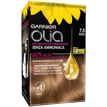 

Перманентная краска и отбеливание Olia 7.3 Biondo Dorato, Garnier