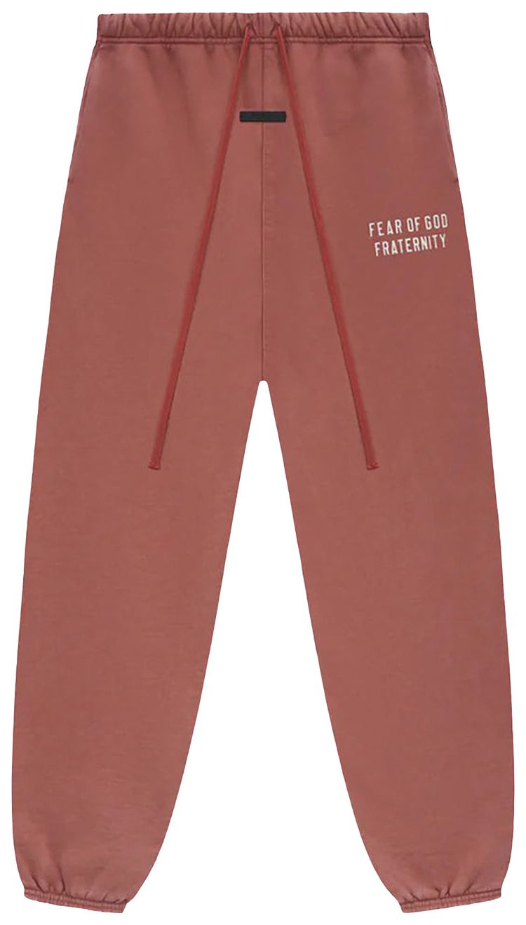 

Спортивные штаны из плотного флиса Fear of God Essentials, красный