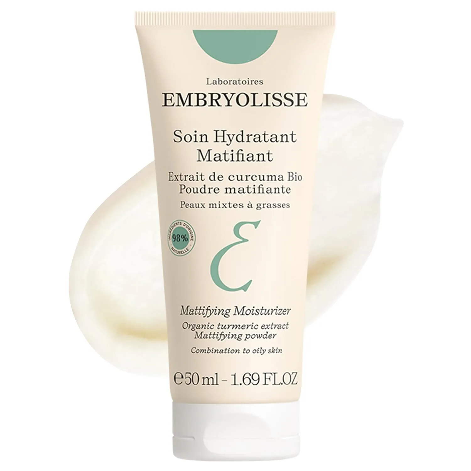 Крем для лица Embryolisse — Увлажняющий Mattifying Moisturizer с экстрактом органической куркумы для контроля, 50 мл