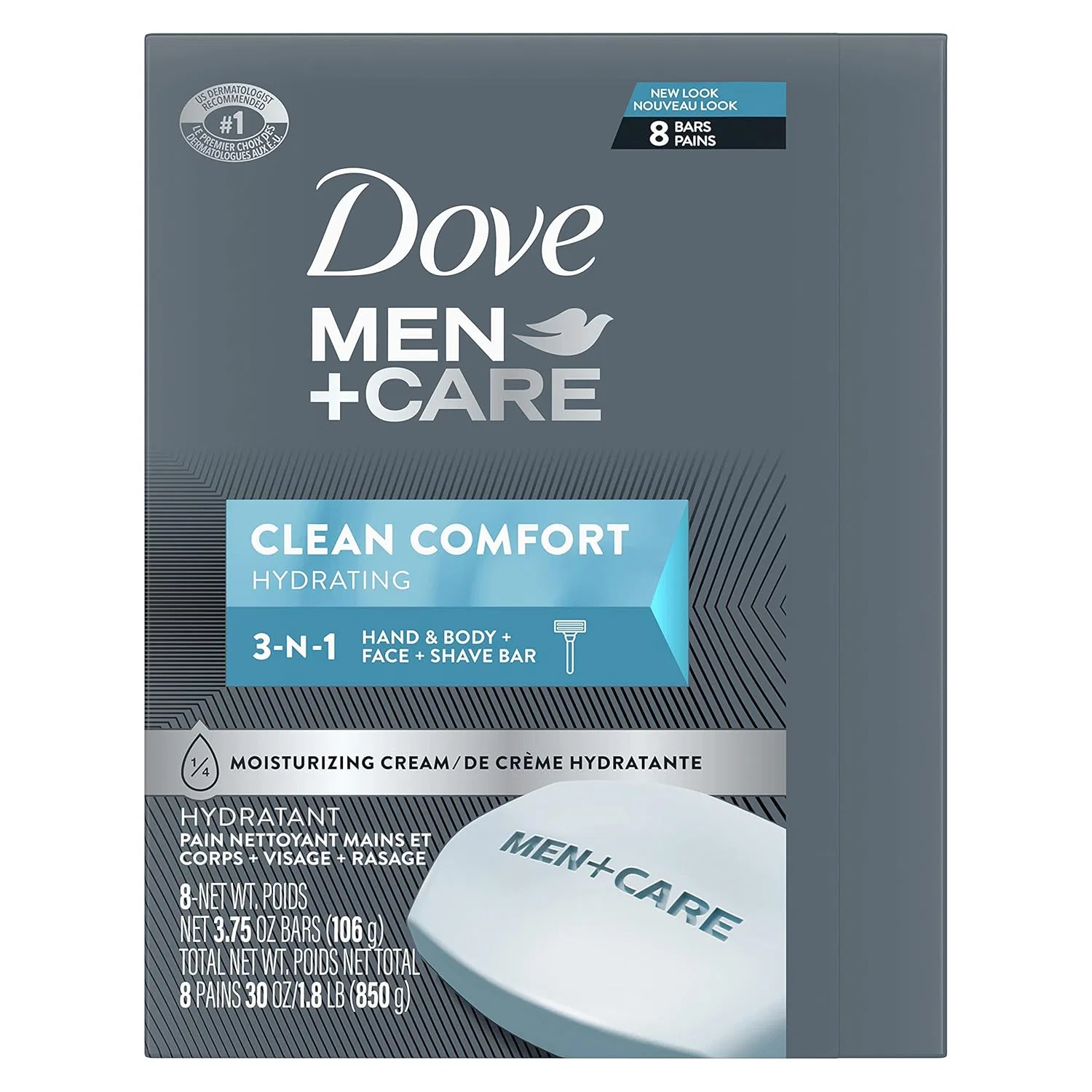 Мужское мыло для тела и лица «Clean Comfort» от Dove Men+Care Dove Men + Care — фото 2