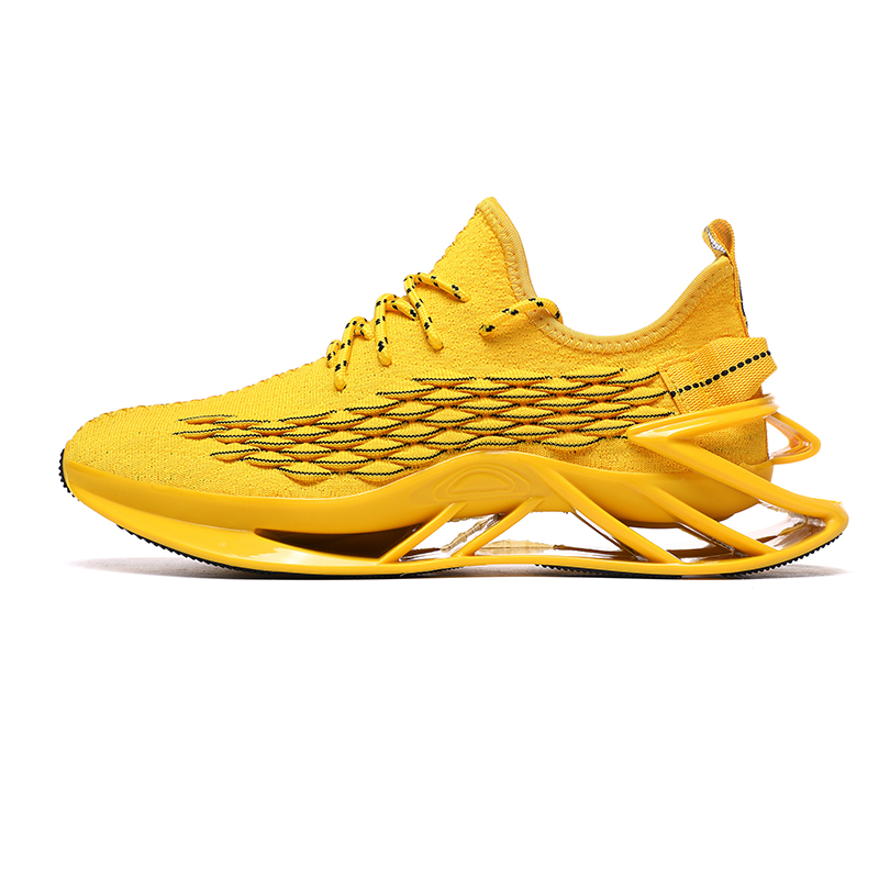 

YIVELOVE Прочные дышащие легкие мужские низкие кеды желтые, цвет Yellow