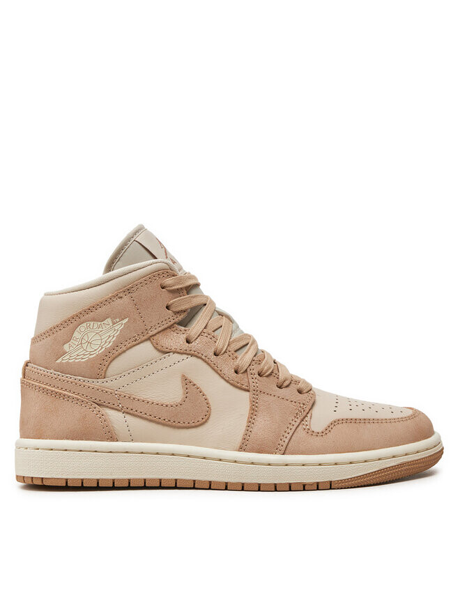 Кроссовки Air Jordan 1 Mid Se FJ3448 200 Nike, бежевый/экрю
