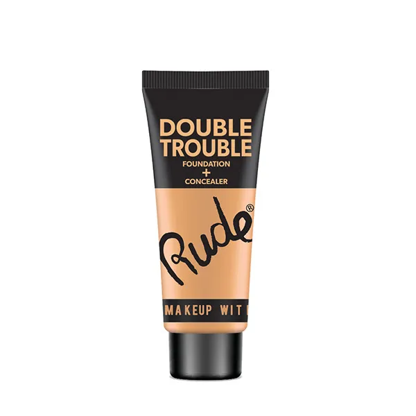 

База под макияж и консилер Double Trouble Foundation Rude, цвет linen