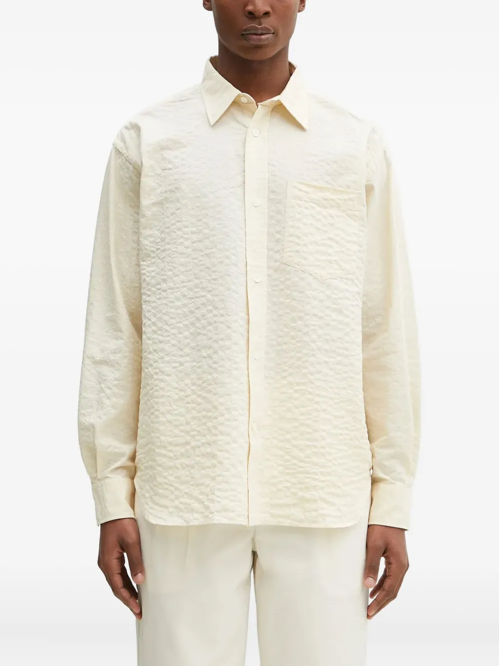 

Рубашка с нагрудным карманом Norse Projects, нейтральный