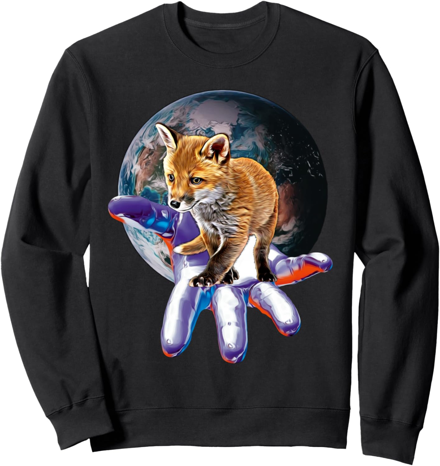 

Толстовка с изображением лисы Fox Wise Fox Forest Animals Gift Christmas - Birthday, черный