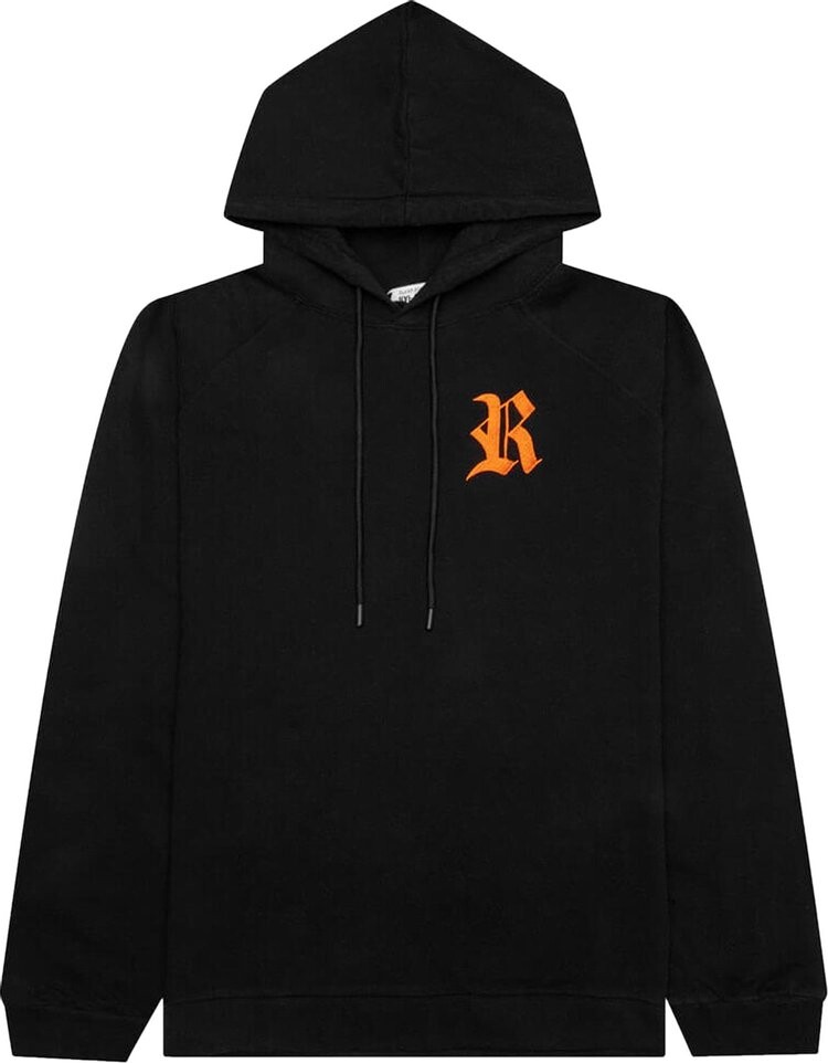 

Худи Raf Simons Embroidered R and Patch 'Black/Orange', черный