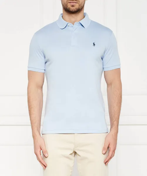 

Футболка поло Slim fit Polo Ralph Lauren, синий