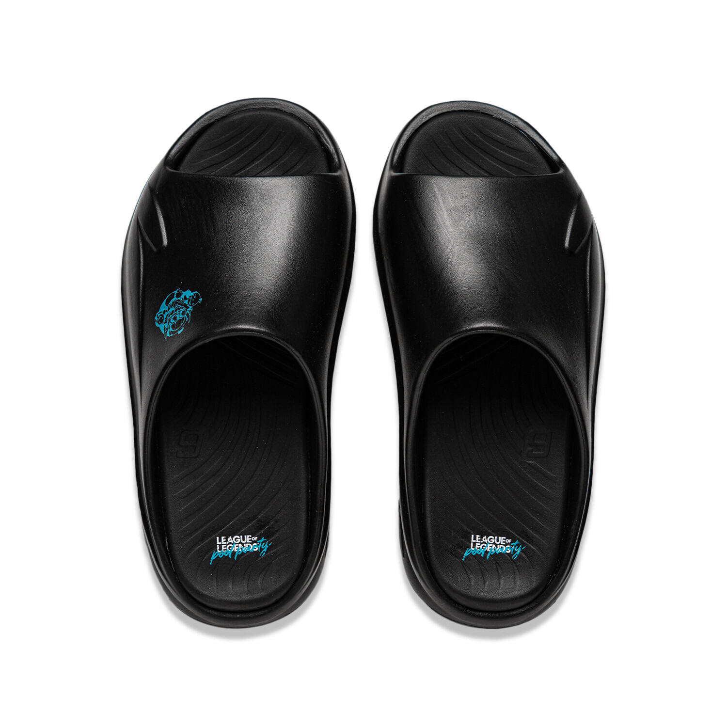 

League Of Legends X SOFT SLIPPER Шлепанцы унисекс черные Lining