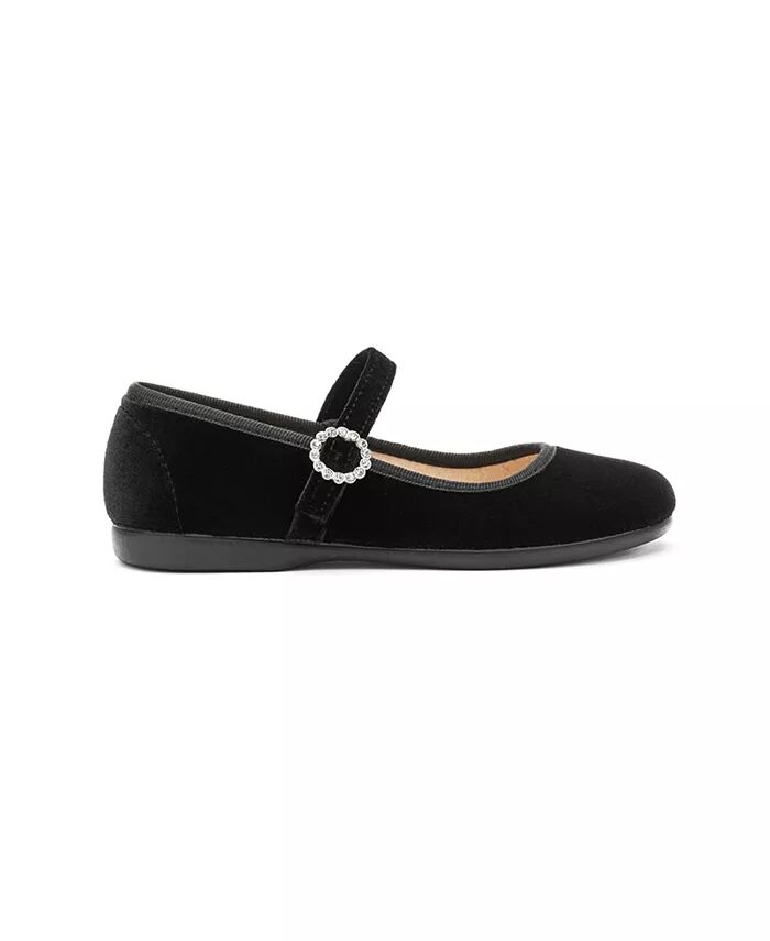 

Туфли Mary Janes Holiday Velvet черного цвета для девочек Childrenchic